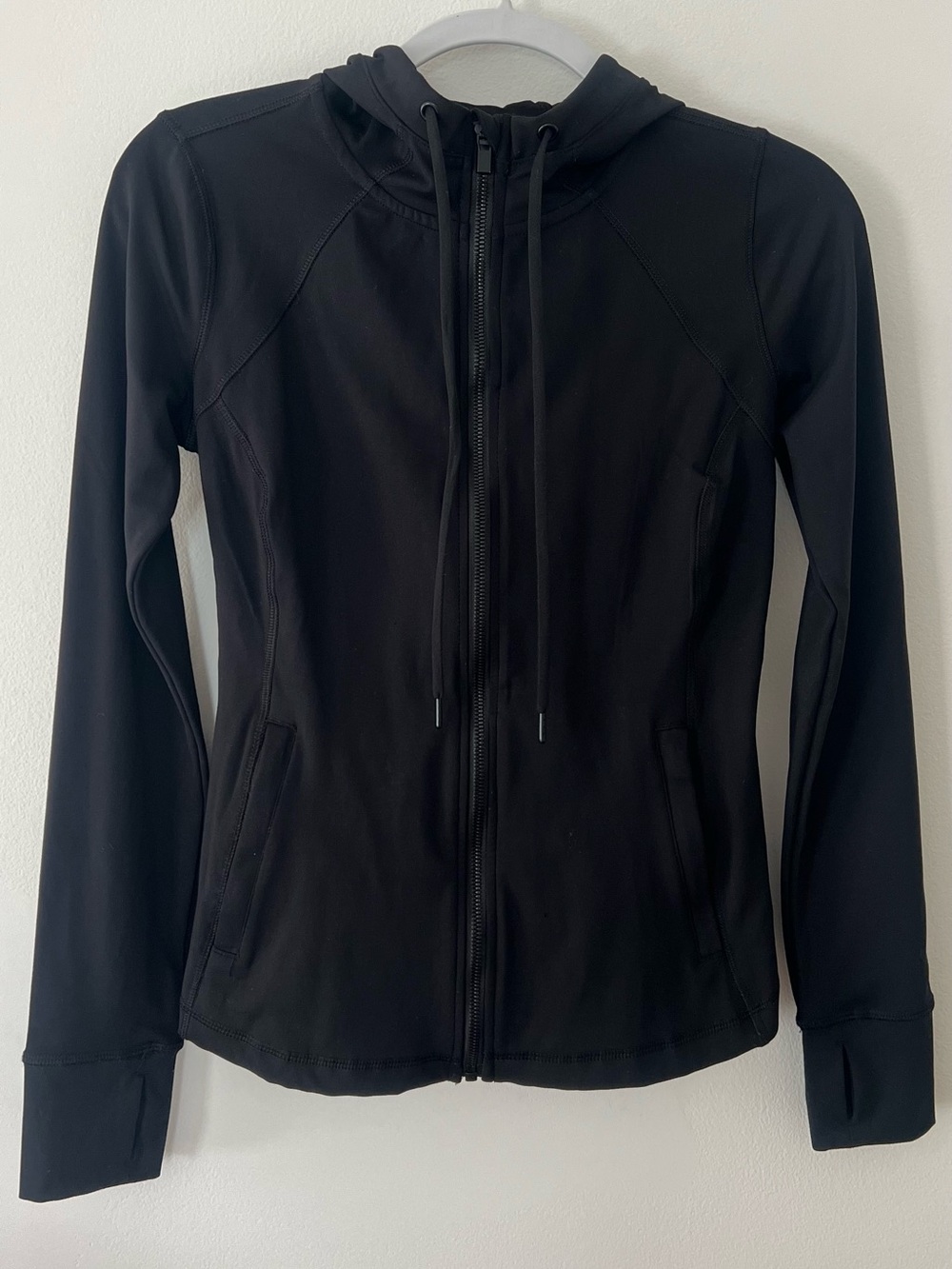 Women's Black Hooded Full-Zip Utility Jacket